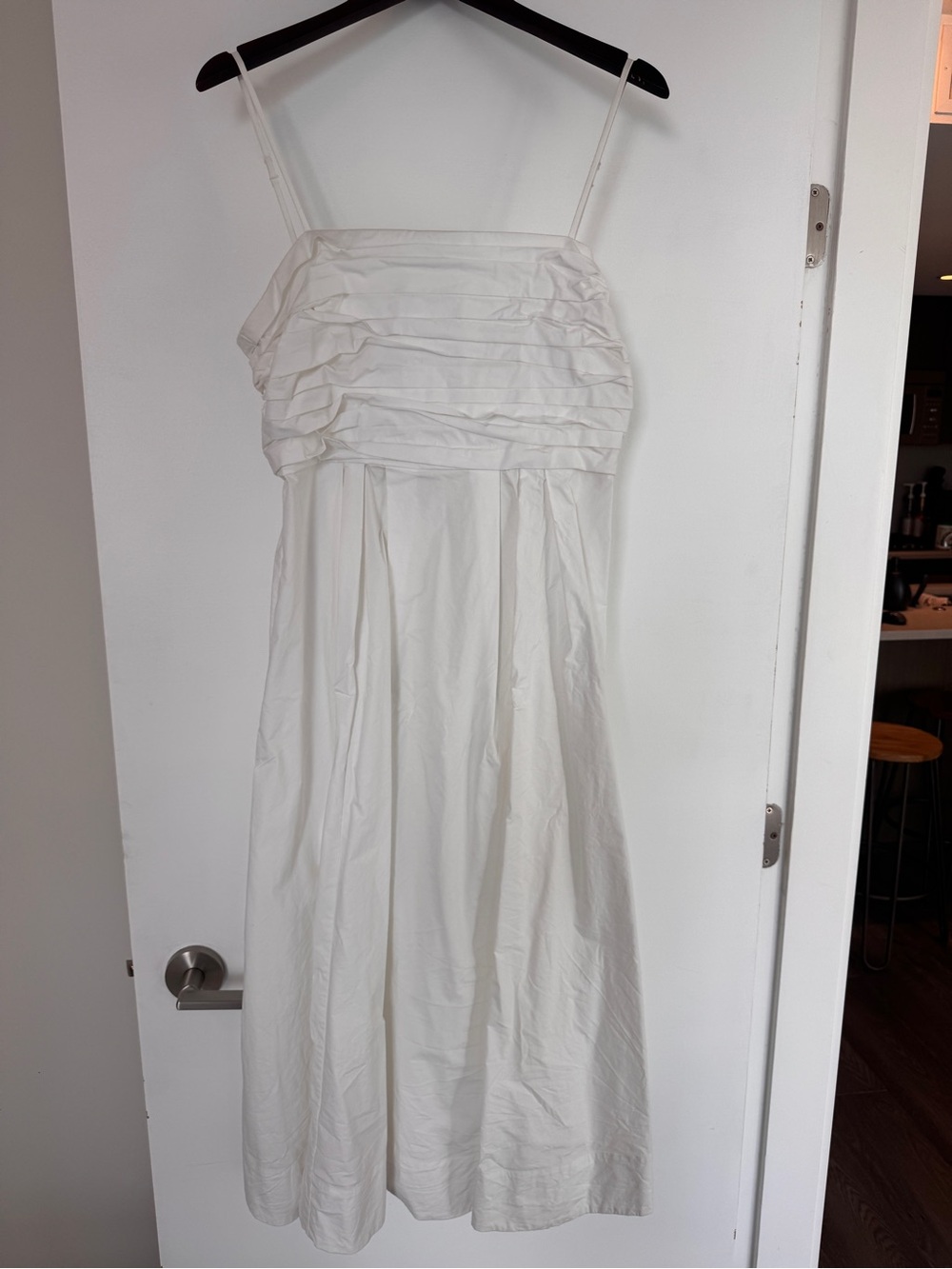 Babaton White Linen Dress